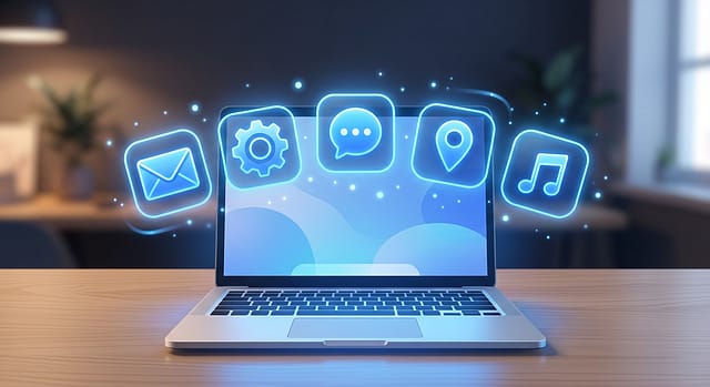 five apps laptop