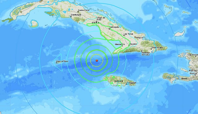 Powerful 7.7 magnitude earthquake strikes between Cuba and Jamaica