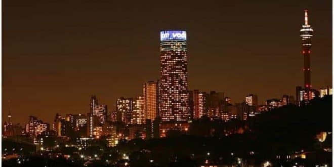 Johannesburg-at-Night no loadshedding