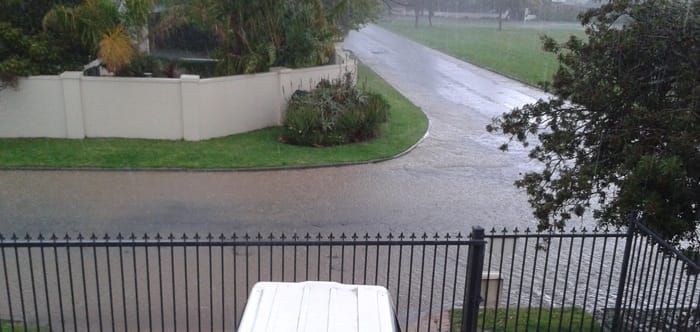 a street totally flooded.