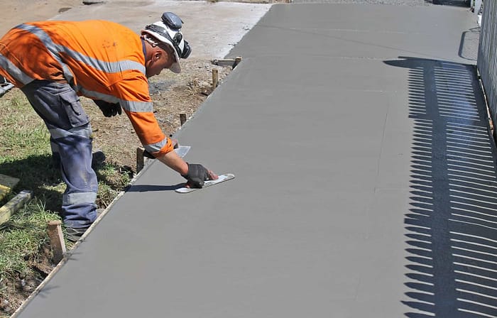 concrete slab work