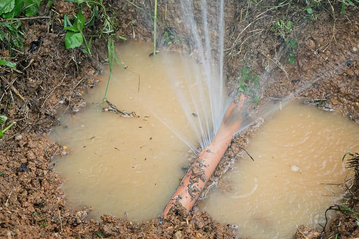 burst pipes